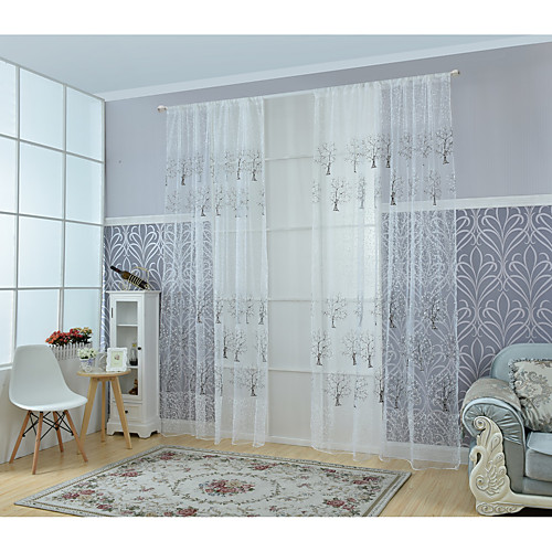 

Modern Sheer Curtains Shades One Panel Living Room Curtains