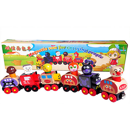 

Magnet Toy Educational Toy Train Magnetic Novelty Wooden Summer Fun with Kids Boys'