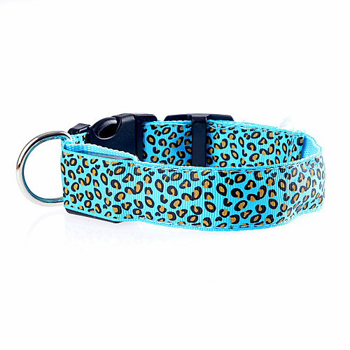 

Cat Dog Collar LED Lights Adjustable / Retractable Rechargeable Leopard Nylon Purple Yellow Red 1 pc