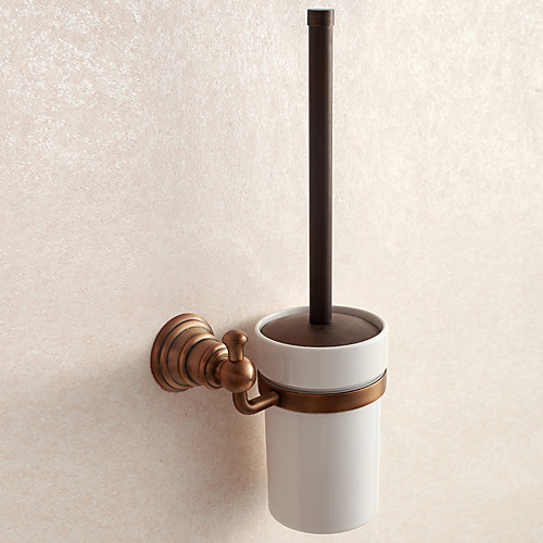 

Toilet Brush Holder Antique Brass 1 pc - Hotel bath