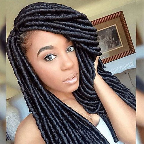 

Волосы для кос Вязаные / Гавана дредлоки / Дреды / Faux Locs 100% волосы канекалона / Kanekalon 24 корня / пакет косы волос Расширения Dreadlock