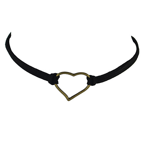 

Women's Choker Necklace Basic Fashion Alloy Black Yellow Brown Necklace Jewelry For Casual