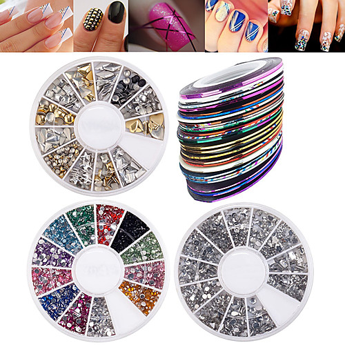 

manicure-rivet-round-drill-white-diamond-shaped-30-color-manicure-gold-and-silver-line