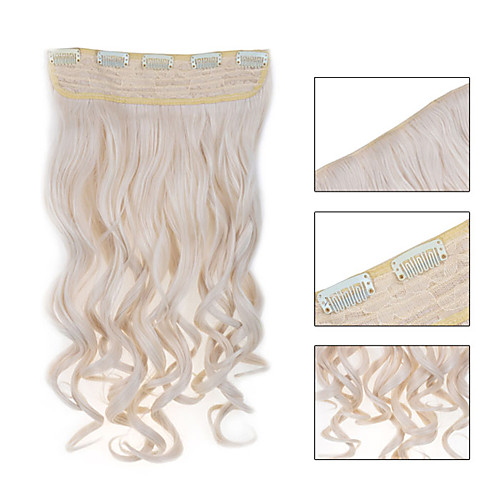 

5 роликов волнистые 60 # синтетический зажим для волос в волос расширений для дам больше цветов, доступных