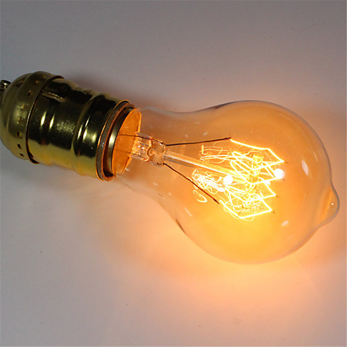 

1шт 40 W E26 / E27 A60(A19) Тёплый белый 2300 k Ретро / Диммируемая / Декоративная Лампа накаливания Vintage Эдисон лампочка 220-240 V