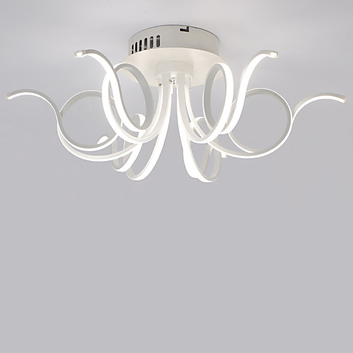 

LightMyself™ 6-Light Монтаж заподлицо Потолочный светильник Серебряный Алюминий Мини, LED 110-120Вольт / 220-240Вольт Теплый белый / Белый Светодиодный источник света в комплекте