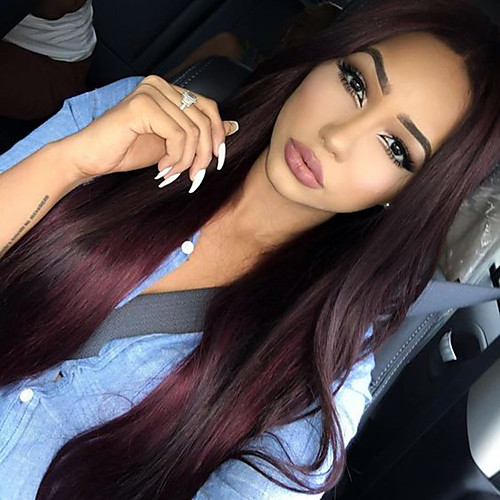 

Remy Human Hair Full Lace Wig style Brazilian Hair Straight Wig 130% Density with Baby Hair Natural Hairline African American Wig 100% Hand Tied Women's Short Medium Length Long Human Hair Lace Wig
