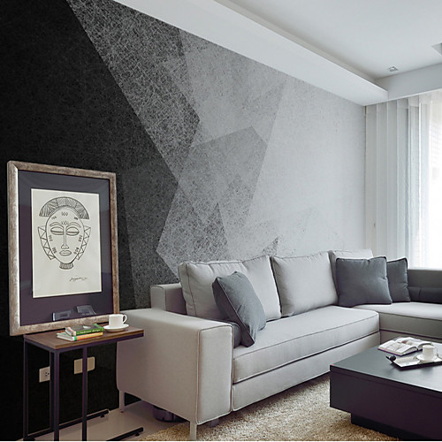 

Пользовательские 3d стерео обои росписи фона абстрактная живопись черно-белая минималистская картина стены гостиной гостиной спальня телевизор фоне стены покрытия 448 × 280 см