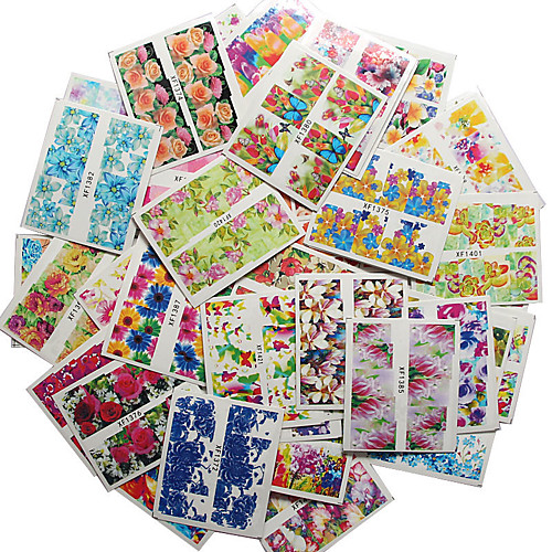 

50pcs Наклейка для переноса воды маникюр Маникюр педикюр Мода Повседневные