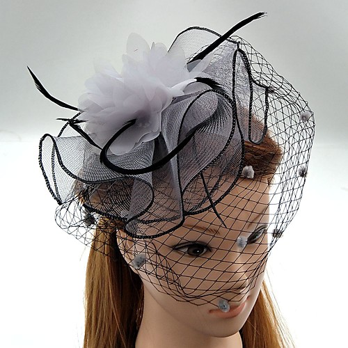 

Камни и кристаллы / Тюль / Перья Fascinators / Головные уборы / Завесы для птиц с Кристаллы / Пух 1 Свадьба / Особые случаи / Вечеринка / ужин Заставка