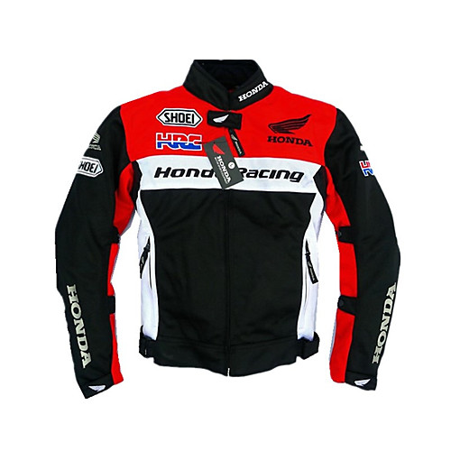 

Одежда для мотоциклов Жакет текстильный Все сезоны Защита от ветра / Дышащий, Черный с красным