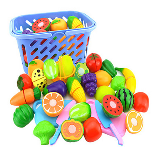 

Toy Kitchen Set Pretend Play Play Kitchen Fruits & Vegetables Creative Novelty Plastic Kid's Boys' Girls' Toy Gift 4-23 pcs