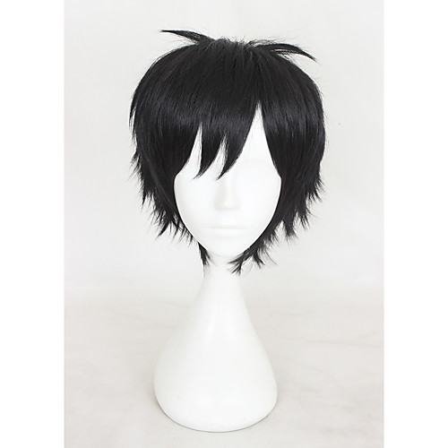 

Synthetic Wig Cosplay Wig Straight kinky Straight kinky straight Straight With Bangs Wig Short Natural Black Synthetic Hair Women's Black