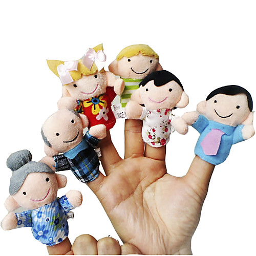 

Пальцевые куклы Оригинальные текстильный Хлопок 6 pcs Игрушки Подарок