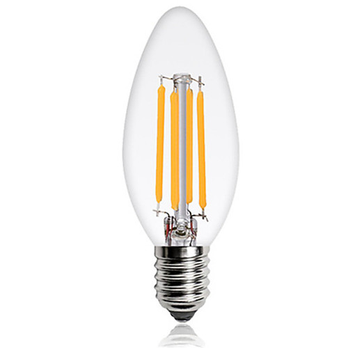 

1шт 4 W LED лампы накаливания 360 lm E14 C35 4 Светодиодные бусины COB Декоративная Тёплый белый Холодный белый 220-240 V / 1 шт. / RoHs