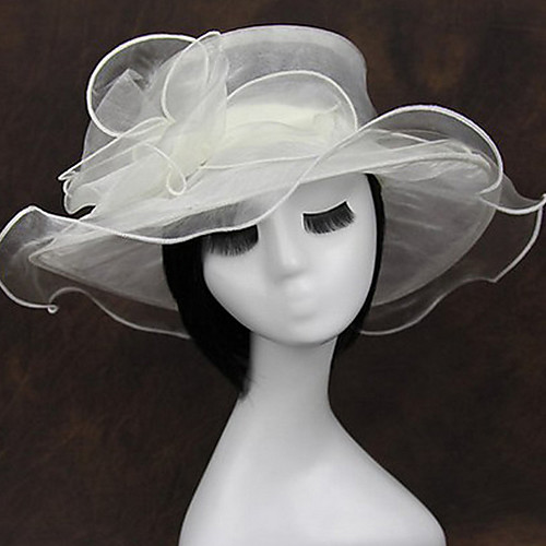 

Шифон / Ткань / органза Fascinators / Головные уборы с Цветы 1шт Свадьба / Особые случаи / Повседневные Заставка