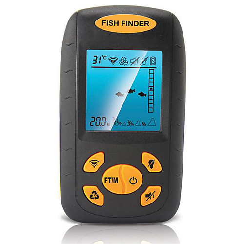 

Fish Finder LCD 0.6-100 m Waterproof LED None Wireless 4×AAA Other / Hard Plastic