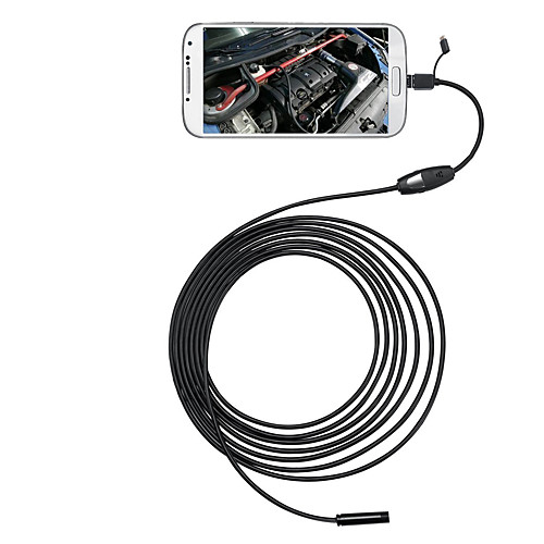 

3 в 1 6 светодиодах 5,5 мм 5 м андроид-эндоскоп от микро-USB-камера наблюдения ip66