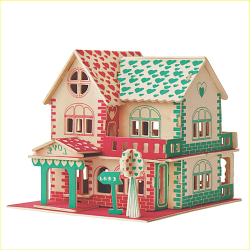 

3D Puzzles Jigsaw Puzzle Toys Square Famous buildings Chinese Architecture House DIY Men's Women's Kid's Kids' Not Specified Couple's