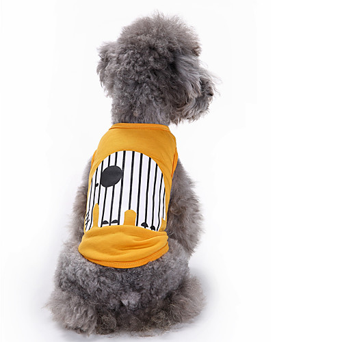 

Cat Dog Vest Dog Clothes Yellow Blue Costume Cotton Animal Casual / Daily Fashion XS S M L XL XXL