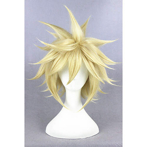 

short final fantasy 7 wig cloud strife wig cosplay 14inch anime hair wig cs 233a Halloween