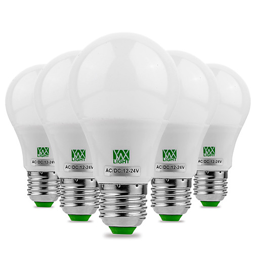 

ywxlight 5pcs e27 / e26 5730smd 5watts 10led теплый белый холодный белый светодиод не мерцает высокой яркостью светодиодная лампа 12v 12-24v