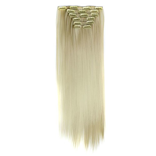 

Hair Piece Straight Classic Synthetic Hair Hair Extension Clip In Daily