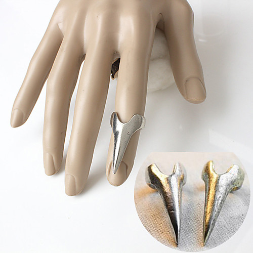 

Men's Nail Finger Ring Gold Silver Alloy Taper Shape Unique Design Special Occasion Daily Jewelry