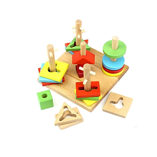 

Montessori Teaching Tool Building Blocks Shape Sorter Toy 120 pcs Education Unisex Boys' Girls' Toy Gift / Kid's