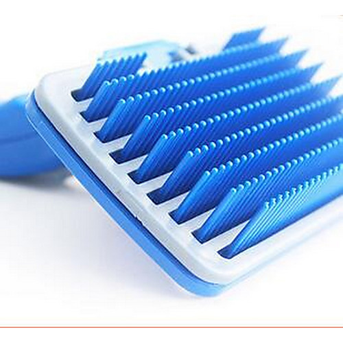 

Cat Dog Brushes Grooming Hair Removal Product Shedding Tools Plastic Comb Brush Portable Pet Grooming Supplies Blue 1