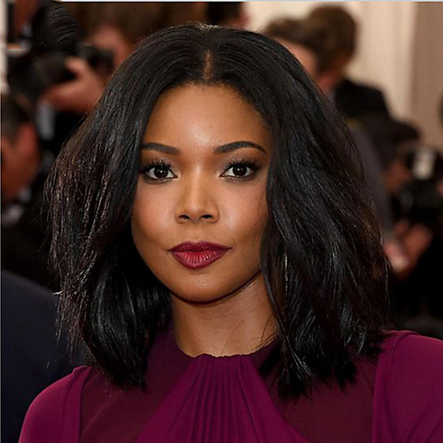 

Hot Synthetic Wigs Natural Wave Black Hair Heat Resistant Celebrity Style Trendy Daily Wig for American and European Women Afro Hair Top Quality