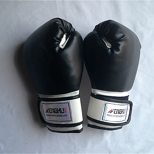 

Боксерские перчатки для Бокс Полный палец Дышащий Износостойкий Защитный PU Черный Красный Синий