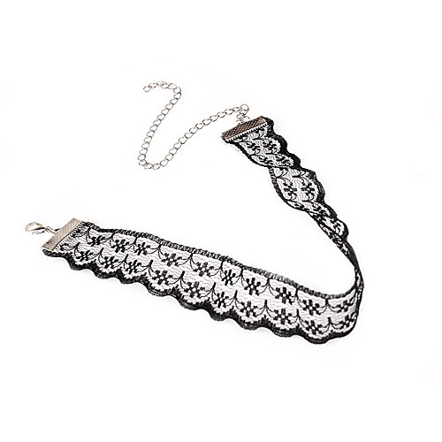 

Women's Choker Necklace Single Strand European Fashion Euramerican Lace Black Necklace Jewelry For Special Occasion Birthday Daily Casual Sports