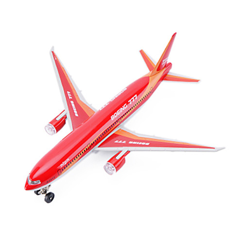

CAIPO Toy Airplane Airplane Model Plane / Aircraft 777 Simulation Music & Light Metal Alloy Kid's Summer Fun with Kids Boys' Girls'