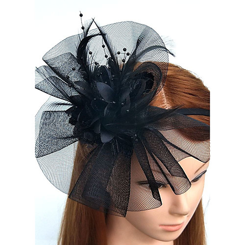 

Перья / Сеть ободки / Fascinators / Цветы с Цветы 1шт Свадьба / Особые случаи Заставка