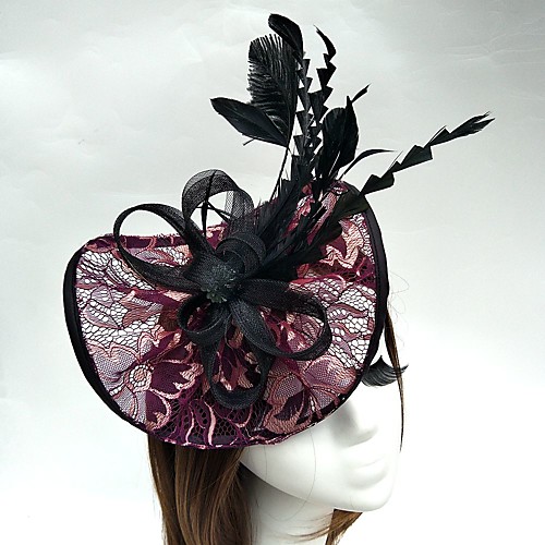 

Tulle / Feather / Net Kentucky Derby Hat / Headbands / Fascinators with 1 Wedding / Special Occasion Headpiece / Hats