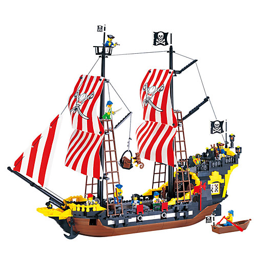 

ENLIGHTEN Конструкторы Наборы для моделирования Пираты Корабль Пираты Черная жемчужина совместимый Legoing Игрушки Подарок
