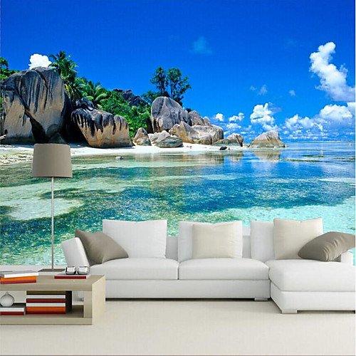 

каменистый пляж на заказ 3d большие настенные покрытия настенные обои подходят ресторан спальня офис вид на море