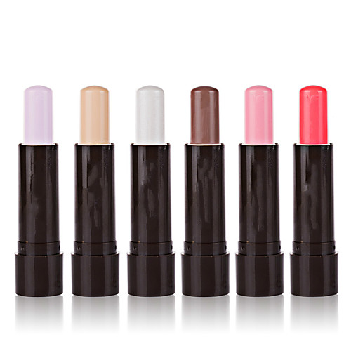 

6 Colors Balm Blush Concealer / Contour 6 pcs Dry / Wet / Combination Coverage / Concealer / Natural Face Makeup Cosmetic