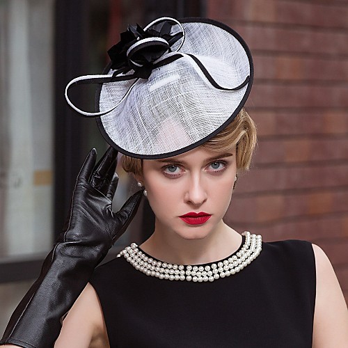 

Лен Кентукки дерби шляпа / Fascinators / Головные уборы с 1 Свадьба / Особые случаи / Повседневные Заставка
