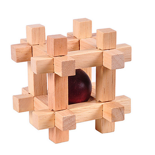 

Jigsaw Puzzle Wooden Puzzle IQ Brain Teaser Luban Lock Wooden Model IQ Test Wooden Adults' Toy Gift