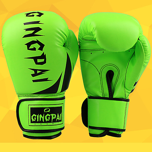 

Exercise Gloves / Boxing Bag Gloves / Boxing Training Gloves For Boxing, Leisure Sports, Fitness, Muay Thai Full Finger Gloves Waterproof, Stretchy, Protective PU(Polyurethane) Yellow / Red / Green