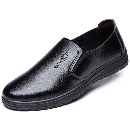 

Муж. Платья Loafers Кожа Весна / Осень Удобная обувь Мокасины и Свитер Для прогулок Черный / Коричневый