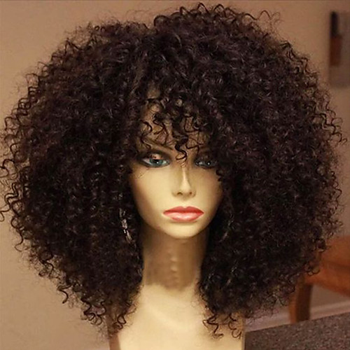 

Натуральные волосы Полностью ленточные Парик Kinky Curly Парик 150% Плотность волос с детскими волосами Природные волосы Парик в афро-американском стиле 100% ручная работа Жен. / Кудрявый вьющиеся