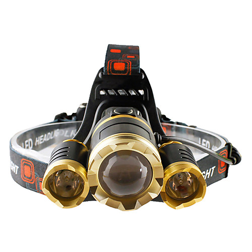 

3000 lm Налобные фонари Cree T6 4.0 Режим Масштабируемые / Водонепроницаемый / Фокусировка