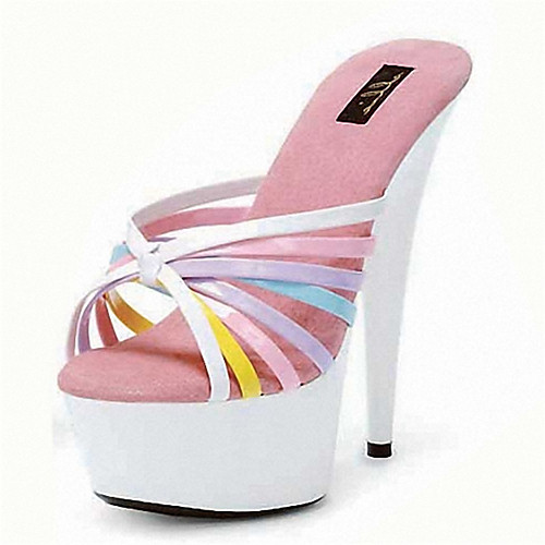 

Women's Heels Stiletto Heel Leatherette Club Shoes Summer / Fall White / Wedding / Party & Evening