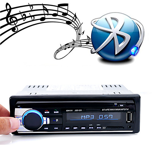 

3.5 дюймовый 1 Din Встроенный Bluetooth для Универсальный Поддержка / MP3 / WAV / SD карта, Черный