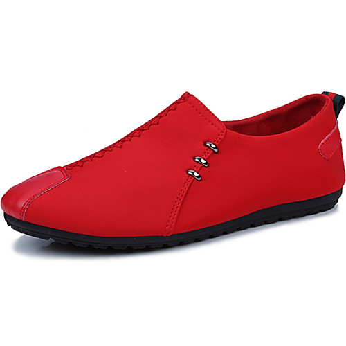 

Муж. Мокасины Ткань Лето Мокасины и Свитер Черный / Красный / Comfort Loafers