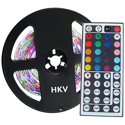 

HKV 5 м гибкие светодиодные полосы 300 светодиодов 3528 smd 8 мм RGB 12 В 1 шт.