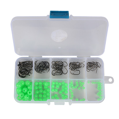 

Fishing Tackle Box 200 pcs Fishing Best Quality Carbon Steel Jigging Sea Fishing Fly Fishing / Bait Casting / Ice Fishing / Spinning / Jigging Fishing / Freshwater Fishing